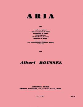 Aria pour Hautbois et Piano (for Oboe and Piano) (HL-48180472)