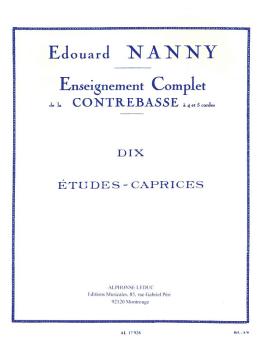 Dix Etudes-Caprices pour Contrebasse (for Double Bass) (HL-48180488)