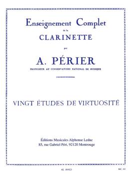 Vingt Etudes de Virtuosite pour Clarinette: [20 Virtuosic Studies for  (HL-48180520)