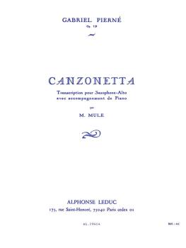 Canzonette, Op. 19 (for Alto Saxophone and Piano) (HL-48180848)