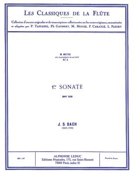Sonata No. 1, BWV1030 in B Minor - Classiques No. 1 (for Flute and Pia (HL-48180910)
