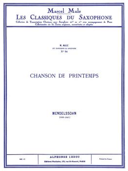 Chanson de Printemps - Op. 62 No. 6 in A Major (for Tenor Saxophone an (HL-48180928)