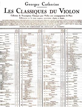 La Chasse - Classiques No. 336 (for Violin and Piano) (HL-48180940)