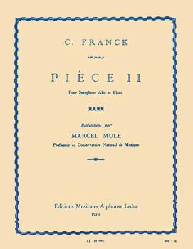Piece II (for Alto Saxophone and Piano) (HL-48181013)