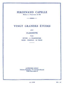 Vingt Grandes Etudes pour Clarinette: [Twenty Great Studies for Clarin (HL-48181015)