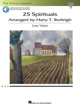 25 Spirituals Arranged by Harry T. Burleigh (With companion recordings (HL-00230111)