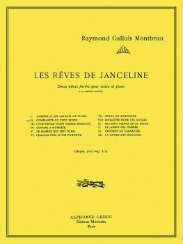 Janceline's Dreams - 2. Complainte du Petit Bossu (for Violin and Pian (HL-48181196)