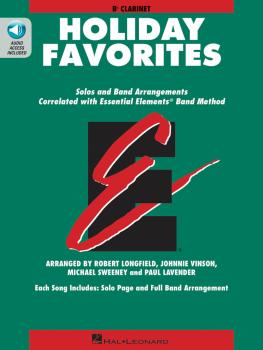 Essential Elements Holiday Favorites: Bb Clarinet Book with Online Aud (HL-00870007)