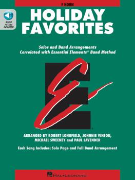 Essential Elements Holiday Favorites: F Horn Book with Online Audio (HL-00870014)