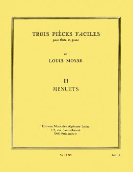 3 Pieces No. 3 - Menuets (for Flute and Piano) (HL-48180927)