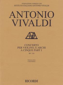 Concerto RV 813 for Violin and Strings in Five Parts: Critical Edition (HL-50601998)