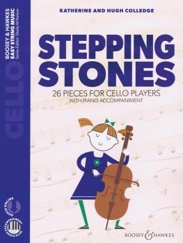Stepping Stones: 26 Pieces for Cello Players Cello and Piano with Onli (HL-48024578)
