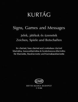 Signs, Games and Messages (for Clarinet, Bass Clarinet and Contrabass  (HL-50601253)