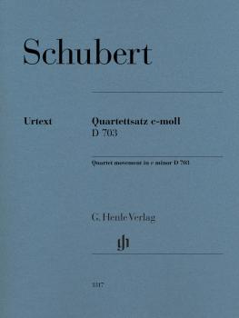 String Quartet Movement (Quartettsatz) in C Minor, D. 703 (Score and P (HL-51481317)