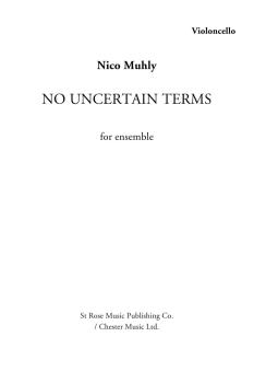 No Uncertain Terms (Parts for Ensemble) (HL-00278655)