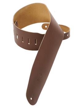 Genuine Leather Bass Strap - Brown: Classics Series - 3-1/2 inch. Wide (HL-03719542)