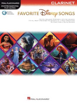 Favorite Disney Songs: Instrumental Play-Along for Clarinet (HL-00369117)