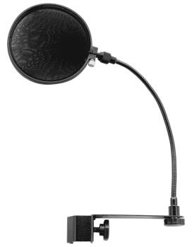 PF-001: Black Nylon Microphone Pop Filter (MX-00141174)