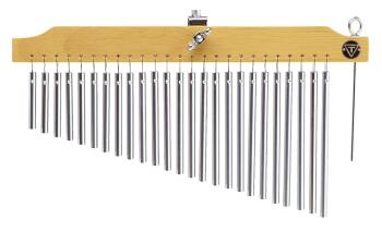 25 Chrome Chimes with Natural Finish Wood Bar (TY-00755639)