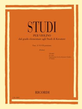Studies For Violin - Fasc. III: VI-VII Positions (from Elementary to K (HL-50605241)