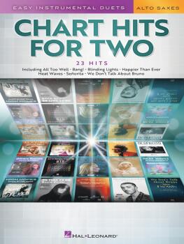 Chart Hits for Two: Easy Instrumental Duets for Two - Alto Sax Edition (HL-00664578)
