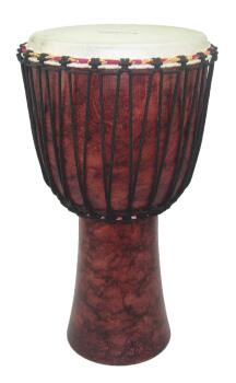 Red Marble Rope Tuned Djembe (10 inch.) (TY-00142632)
