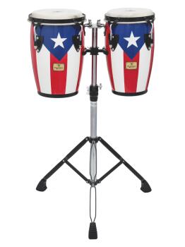 Junior Series Puerto Rican Flag Finish Congas (8 inch. & 9 inch.) (TY-00755107)