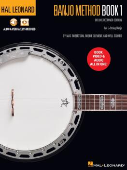 Hal Leonard Banjo Method Book 1 - Deluxe Beginner Edition (for 5-Strin (HL-01106918)