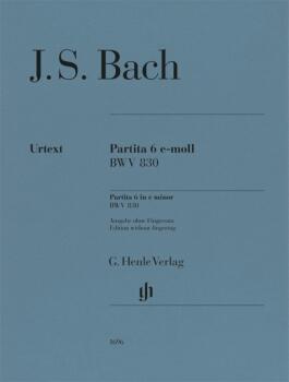 Partita No. 6 E Minor: BWV 830 Piano solo without fingering (HL-51481696)