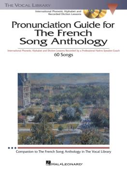 The French Song Anthology - Pronunciation Guide: International Phoneti (HL-00000451)