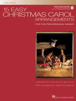 15 Easy Christmas Carol Arrangements - Low Voice (for the Progressing  (HL-00000460)