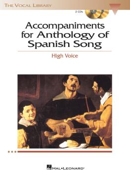 Anthology of Spanish Song Accompaniment CDs (High Voice) (HL-00000467)