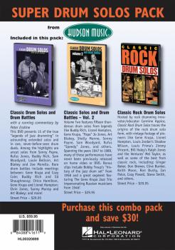 Super Classic Drum Pack 3-DVD Set: Includes Classic Drum Solos & Battl (HL-00320899)