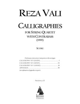 Calligraphies (String Quintet) (HL-00041845)