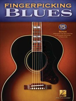 Fingerpicking Blues: 15 Songs Arranged for Solo Guitar in Standard Not (HL-00701277)