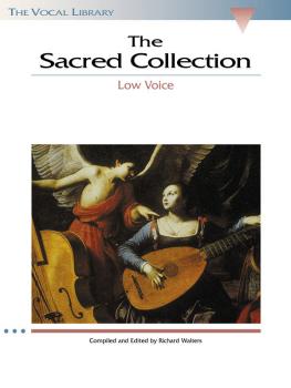 The Sacred Collection: The Vocal Library Low Voice (HL-00740156)