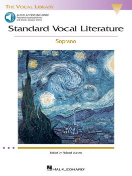 Standard Vocal Literature - An Introduction to Repertoire (Soprano) (HL-00740272)