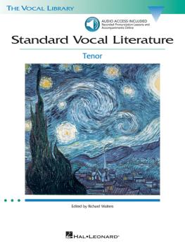 Standard Vocal Literature - An Introduction to Repertoire (Tenor) (HL-00740274)