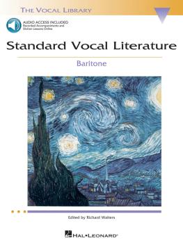 Standard Vocal Literature - An Introduction to Repertoire (Baritone) (HL-00740275)