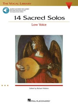 14 Sacred Solos: The Vocal Library Low Voice (HL-00740293)