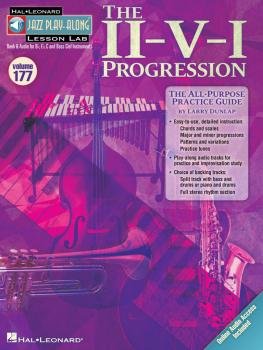 The II-V-I Progression: Jazz Play-Along Lesson Lab Volume 177 Book wit (HL-00843239)
