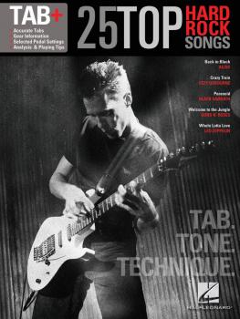 25 Top Hard Rock Songs - Tab. Tone. Technique. (Tab+) (HL-00102469)