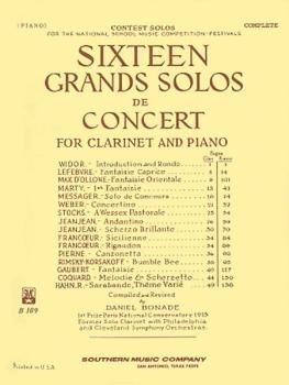 16 Grand Solos de Concert (Clarinet with Piano) (HL-03770185)