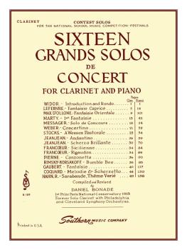 16 Grand Solos de Concert (Clarinet) (HL-03770186)