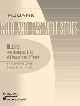 Allegro (from Quartet in C, K.157): Clarinet Quartet - Grade 3 (HL-04479517)