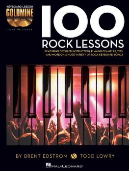 100 Rock Lessons: Keyboard Lesson Goldmine Series Book/2-CD Pack (HL-00122262)