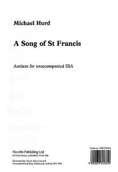 A Song of Saint Francis (HL-14030828)