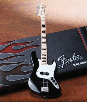 Fender(TM) Jazz Bass(TM) - Black Finish: Officially Licensed Miniature (HL-00124408)