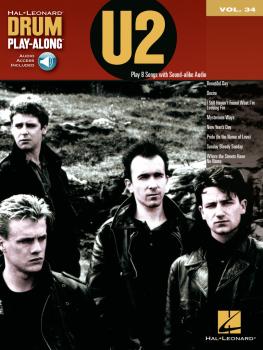 U2: Drum Play-Along Volume 34 (HL-00124470)