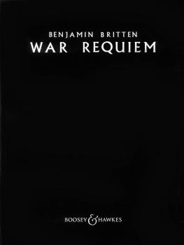 War Requiem, Op. 66 (1961-62 Vocal Score) (HL-48009029)